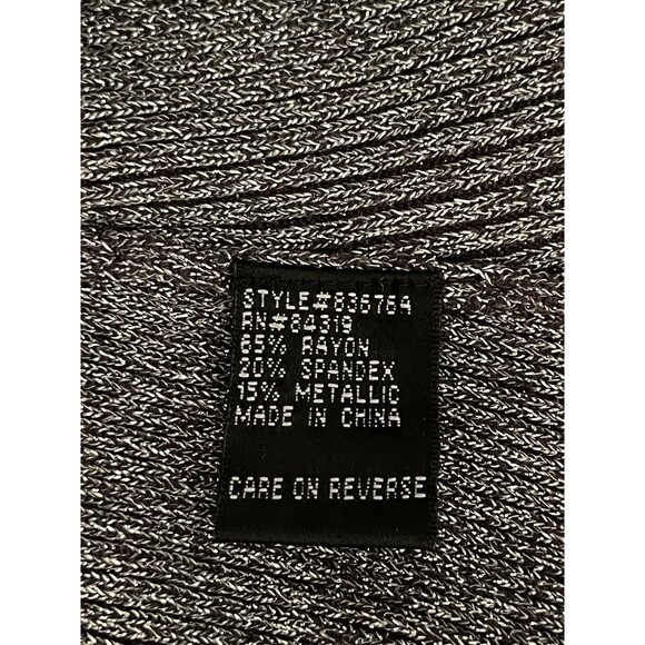 Vintage Y2K Turtleneck Tank Sz S Metallic Gunmetal Cybercore Rave Edgy Glam NWT - Picture 10 of 11